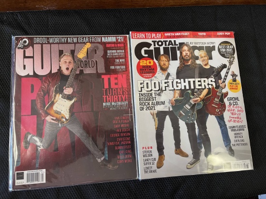 2 Issues Guitar World Magazine Vol 42 # 05 May 2021 & Total Guitar #342 Foo Fighters 2021