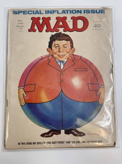 MAD Magazine #145 The Owl and the Pussycat 1971 Bronze Age 40 Cents