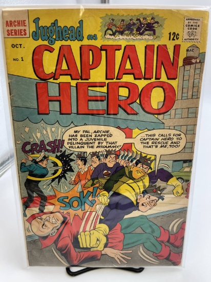 Jughead as Captain Hero Comic #1 Archie Series 1966 Silver Age 12 Cents KEY FIRST ISSUE