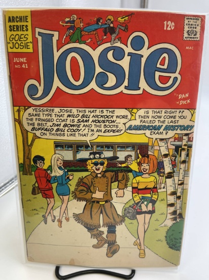 Josie Comic #41 Archie Series 1969 Silver Age Josie and the Pussycats Comic 12 Cents