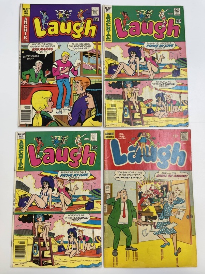 4 LAUGH Comics 1969-1978 Silver Age to Bronze Age Archie Comics 12 Cents to 35 Cents