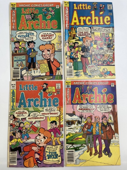 4 Little Archie Comics 1977-1979 Bronze Age Comics 30 Cents to 35 Cents