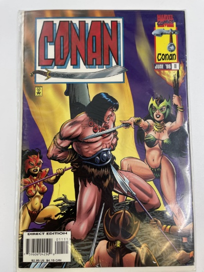 CONAN Comic #11 Marvel LARRY HAMA 1996 Key Last Issue