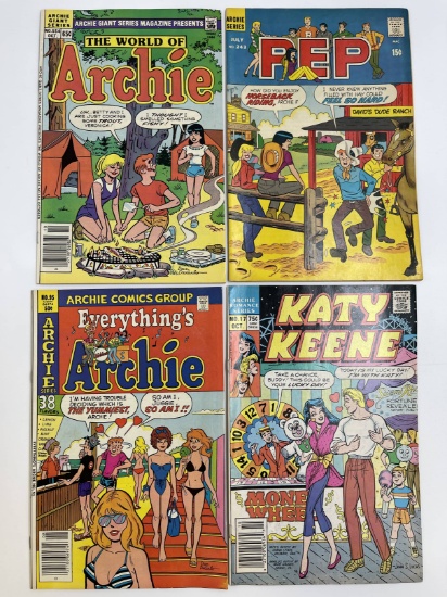 4 Katy Keene and Archie Comics 1970-1986 Bronze Age Comics 15 Cents to 75 Cents PEP
