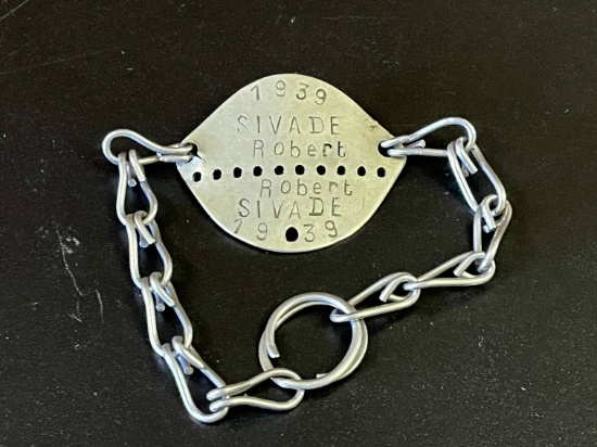WWII 1939 French Soldier Dog Tag