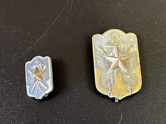 WWII Japanese "Time Expired " Pins