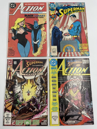 4 Issues Action Comics  #609 #652 Action Comics Annual #2 & #3 DC Comics Superman Black Canary