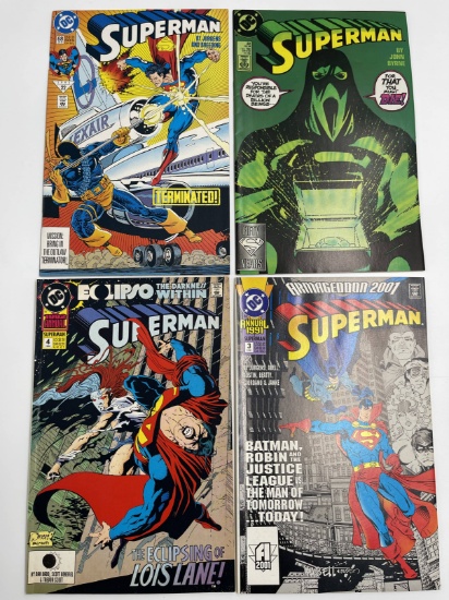 4 Issues Superman #22 & #68 Superman Annual #3 & #4 DC Comics
