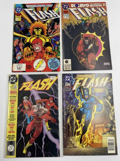 4 Issues Flash #112 & Flash Annual #3 #4 & #5 DC Comics
