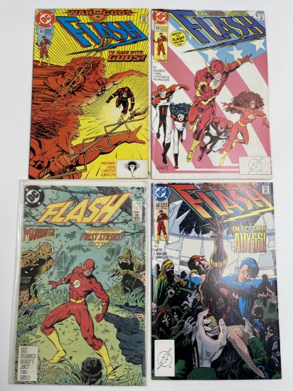 4 Issues Flash Comics #21 #51 #55 & #58 DC Comics Manhunter