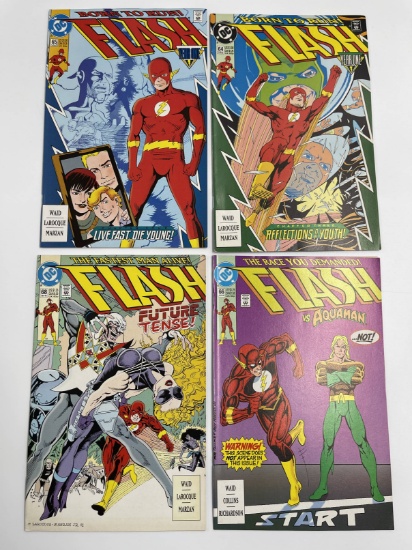4 Issues Flash Comics #64 #65 #66 & #68 DC Comics Year One Aquaman