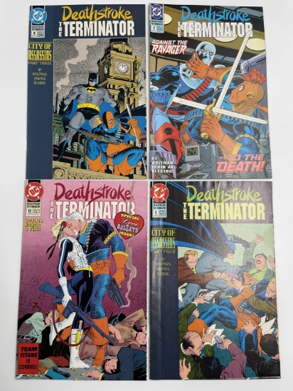 4 Issues Deathstroke The Terminator Comic #4 #8 #9 & #11 DC Comics