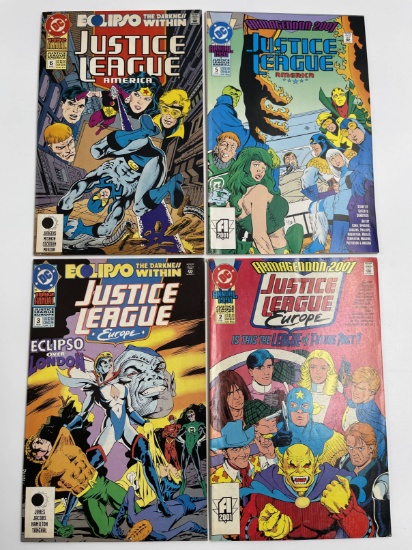 4 Issues Justice League Europe Annual #2 #3 & Justice League America #5 & #6 DC Comics