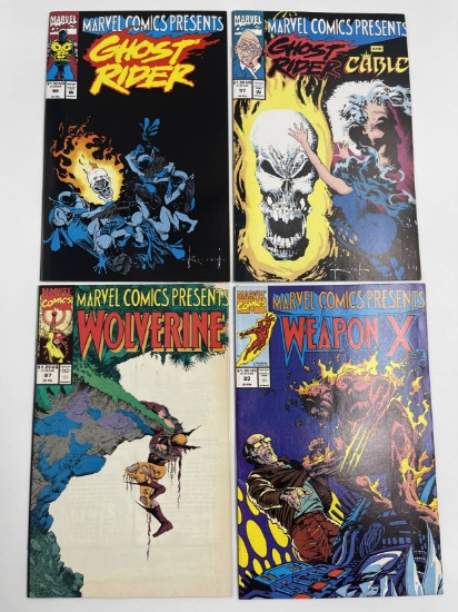 4 Issues Marvel Comics Presents #83 #87 #97 & #98 Marvel Comics Weapon X Wolverine Ghost Rider Cable