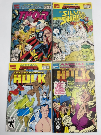 4 Issues The Incredible Hulk Annual #17 #18 Thor Annual #17 & The Silver Surfer Annual #5 Marvel Com