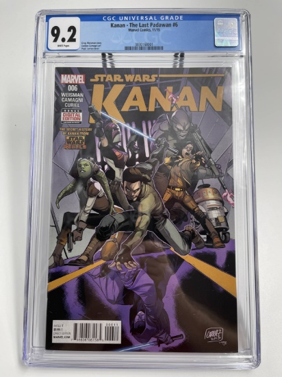 Star Wars KANAN Comic #6 Graded Encased 9.2 KEY