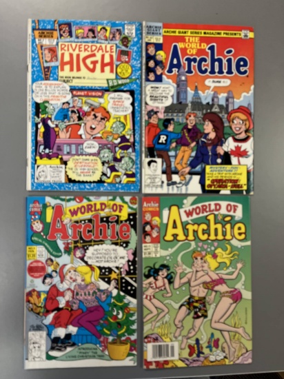 4 Issues World of Archie #3 #11 #627 & Riverdale High #3 Archie Comics