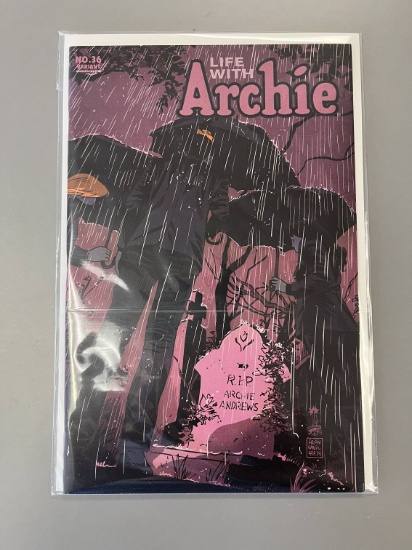 Life with Archie Comic #36B Cover Variant Archie Comics KEY Death of Archie