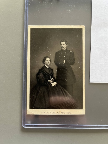 Civil War CdV Photo of Gen. McClellan/Wife