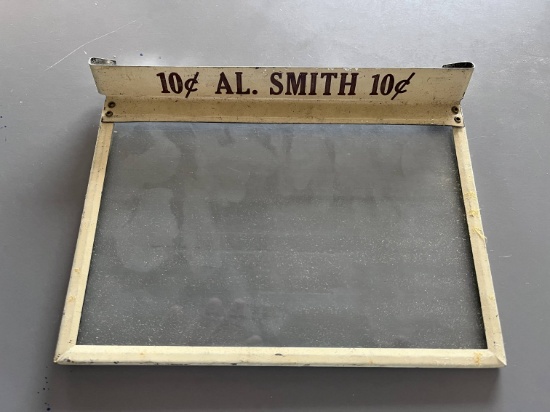 1920's Al Smith 10 Cent Cigar Box Display Top