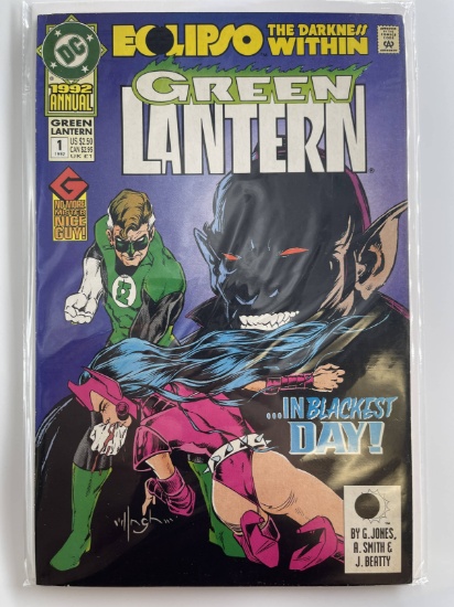 Green Lantern Annual #1 DC Comics 1992 Eclipso The Darkness Within Key 1st Annual