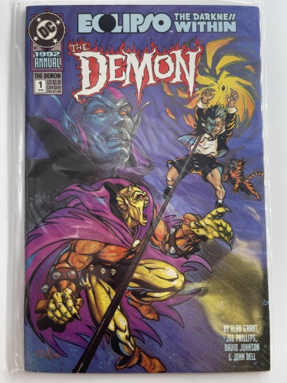 Demon Annual #1 DC Comics 1992 Ecipso The Darkness Within Key 1st Annual