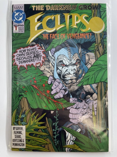 Eclipso Face of Vengeance Comic #1 DC Comics Darkness Grows! Key 1st Issue