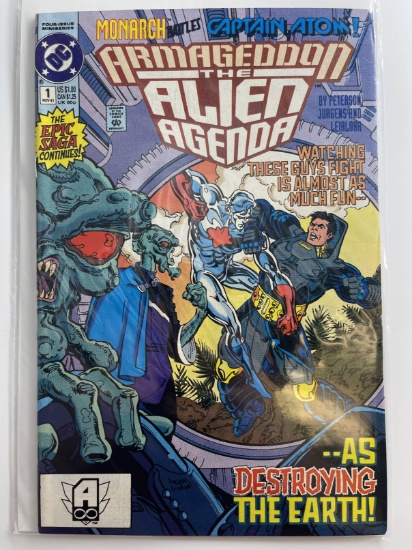 Armageddon The Alien Agenda Comic #1 DC Comics Key 1st Issue Monarch vs Captain Atom
