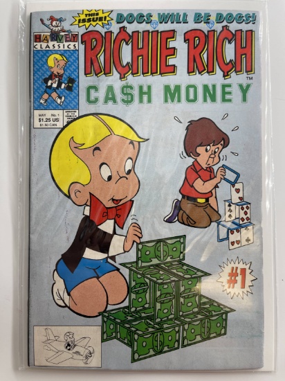 Richie Rich Cash Money Comic #1 Harvey Classics Key First issue
