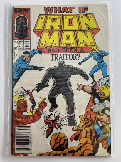 What if IRON MAN Had Been A Traitor Comic #1 Marvel 1988 Copper Age Key 1st issue