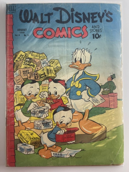 Walt Disney Comics and Stories #107 Dell 1949 Golden Age Comics 10 Cents CARL BARKS