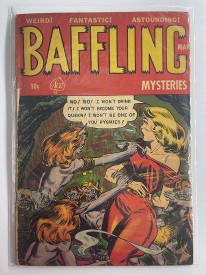 Baffling Mysteries Comic #14 Ace Comics 1953 Pre-Code Horror Comic 10 Cents