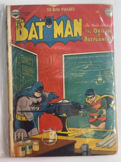 BATMAN Comic #61 DC Comics 1950 Golden Age KEY 1st Cover Appearance Batplane 10 Cent