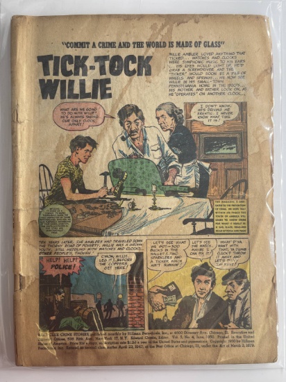 Real Clue Crime Stories Comic #4 Golden Age No Cover 1950 Pre-Code Crime Comic