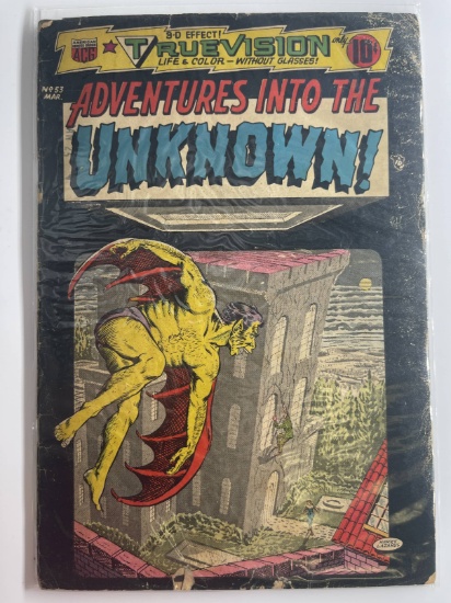 Adventures Into the Unknown Comic #53 Golden Age Pre-Code ACG 1954 Horror 10 Cent