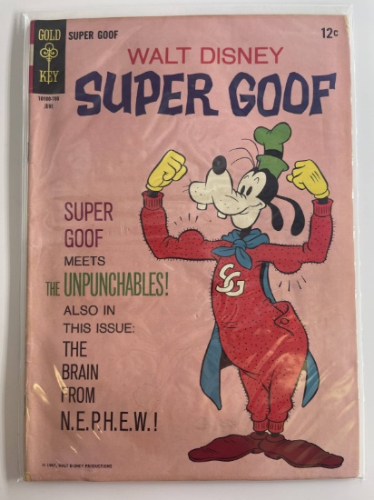 Walt Disney Super Goof Comic #7 Gold Key 1967 Silver Age Cartoon Comic 12 Cents