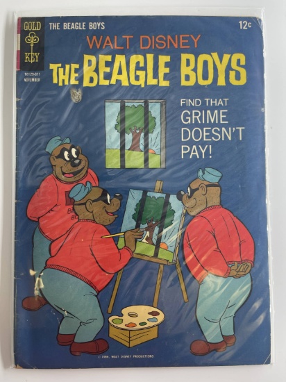 Walt Disney The Beagle Boys Comic #4 Gold Key 12 Cents Silver Age Cartoon Comic 1966