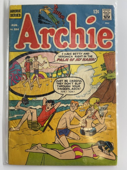 ARCHIE Comic #184 Archie Series 12 Cents Silver Age 1968 Dan DeCarlo