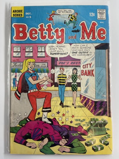 Betty and Me Comic #5 Archie Series 1966 Silver Age Bob White Super Teen