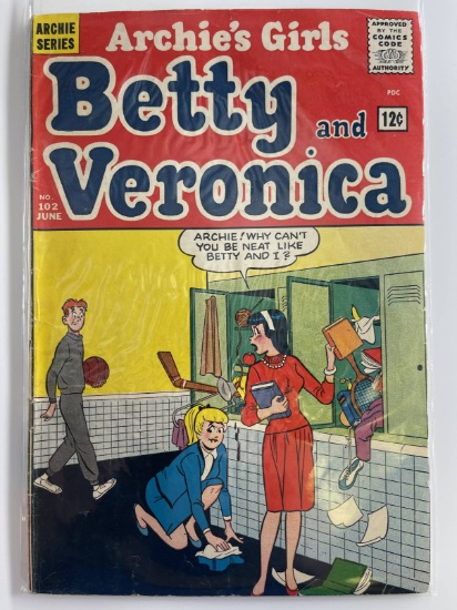 Betty and Veronica Comic #102 Archie Series 12 Cents Silver Age 1968 Samm Schwartz Dan DeCarlo