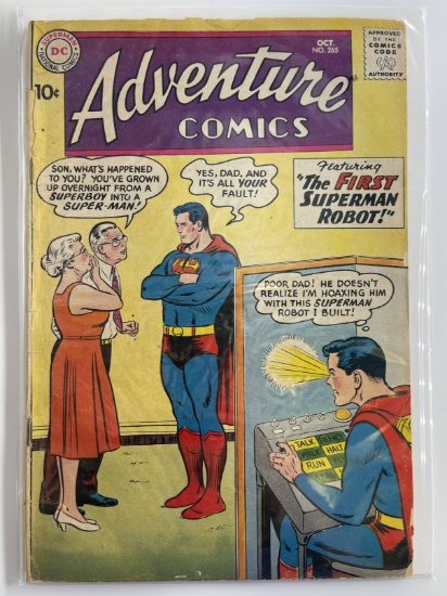 Adventure Comics #265 DC Comics 10 Cents Superboy Silver Age 1959 Curt Swan Stan Kaye