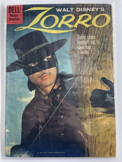 Walt Disneys ZORRO Comic #10 DELL 1959 Silver Age TV Show Comic 10 cents Guy Williams