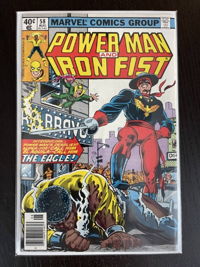 Power Man and Iron Fist Comic #58 Marvel 1979 Bronze Age Key 1st Appearance El Aguila