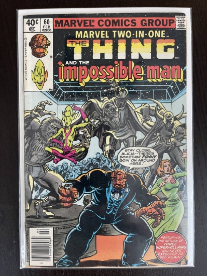 Marvel Two-In-One Comic #60 Bronze Age 1980 Key 1st Appearance Impossible Woman