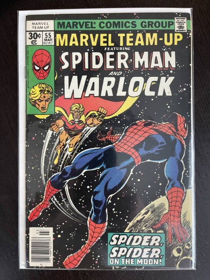 Marvel Team-Up Comic #55 Marvel 1977 Bronze Age Key 1st Appearance Power & Time Gems
