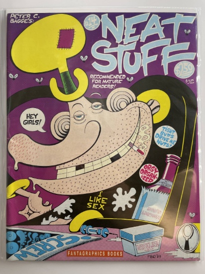 Neat Stuff Comic Magazine #14 Fantagraphics 1989 Copper Age Mature Comics Underground Comics