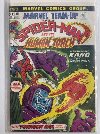 Marvel Team-Up Comic #10 Marvel 20 Cents 1973 Bronze Age KANG THE CONQUEROR