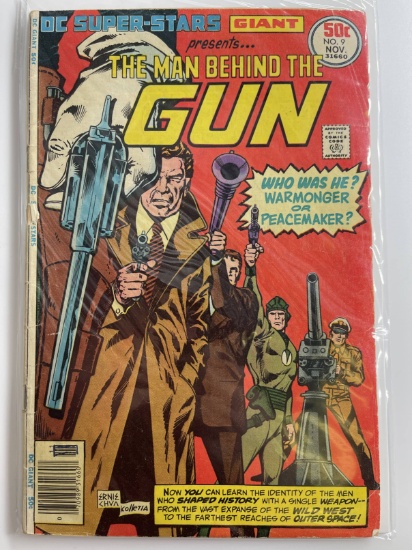 DC Superstars Giant Comic #9 Bronze Age 1976 Man Behind The Gun 50 Cents