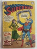 Superman Comic #75 DC Comics Golden Age 1952 Man Who Stole Memories 10 Cents