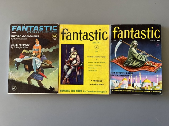 (3) Vintage Pulps w/Skull Covers!